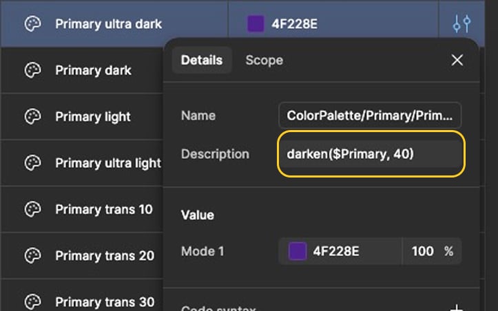 Figma Auto-generate color variations