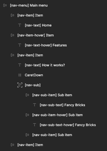 Nav menu figma