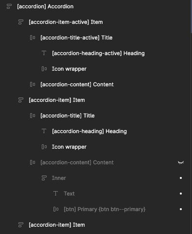 accordion in figma