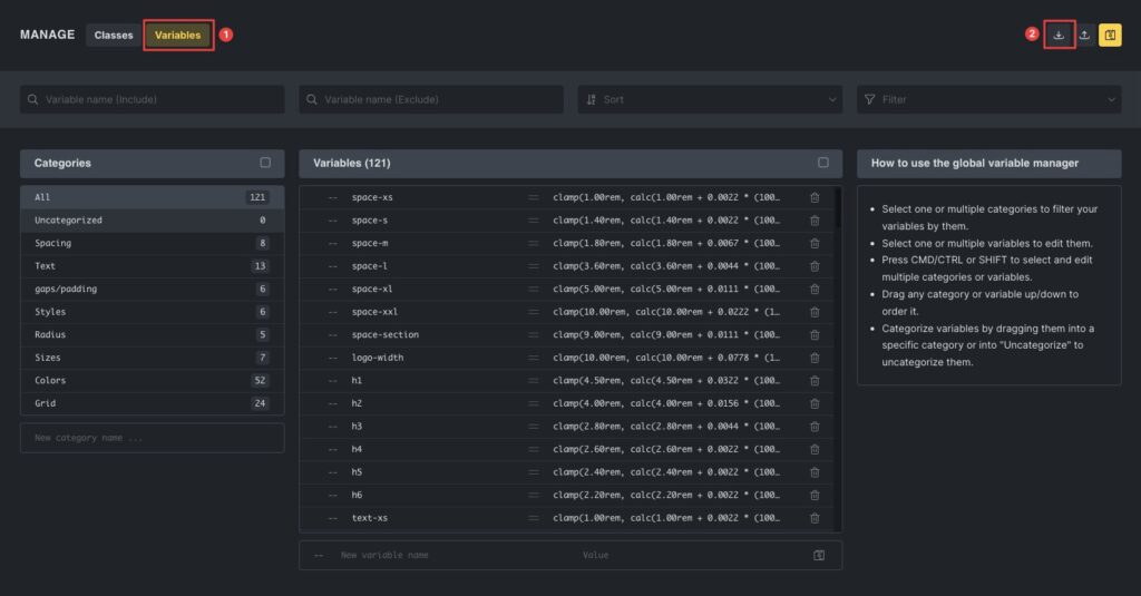 import variables in bricks builder 02