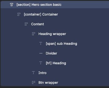 semantic tags in figma